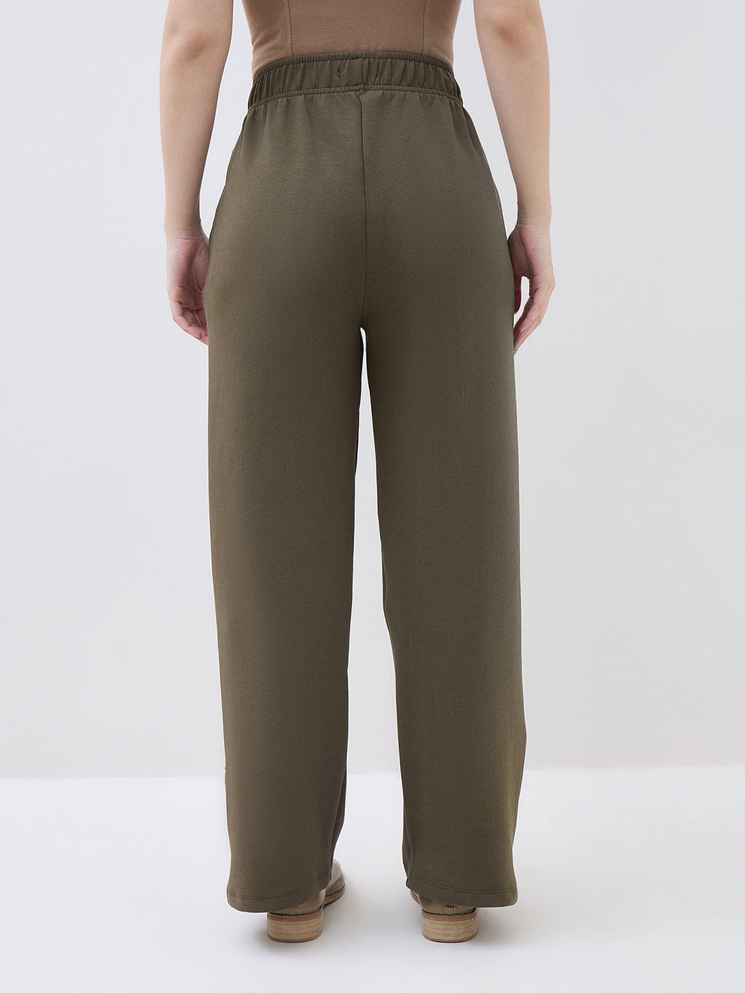 ELLE Women Green Regular Fit Sweatpant