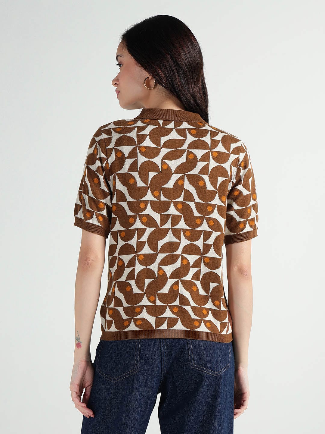 Elle Women Multi Polo Tshirt