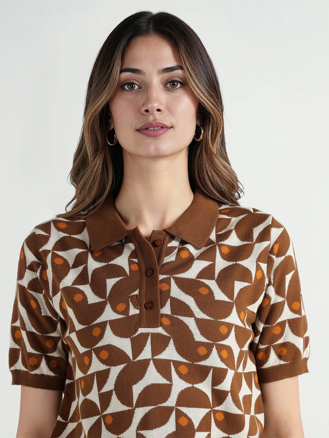 Elle Women Multi Polo Tshirt