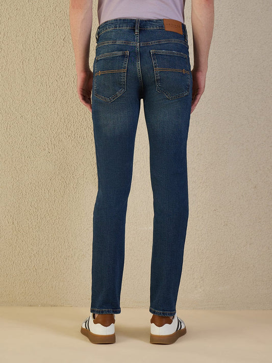 Iconic Men Blue Solid Skinny Fit Jeans