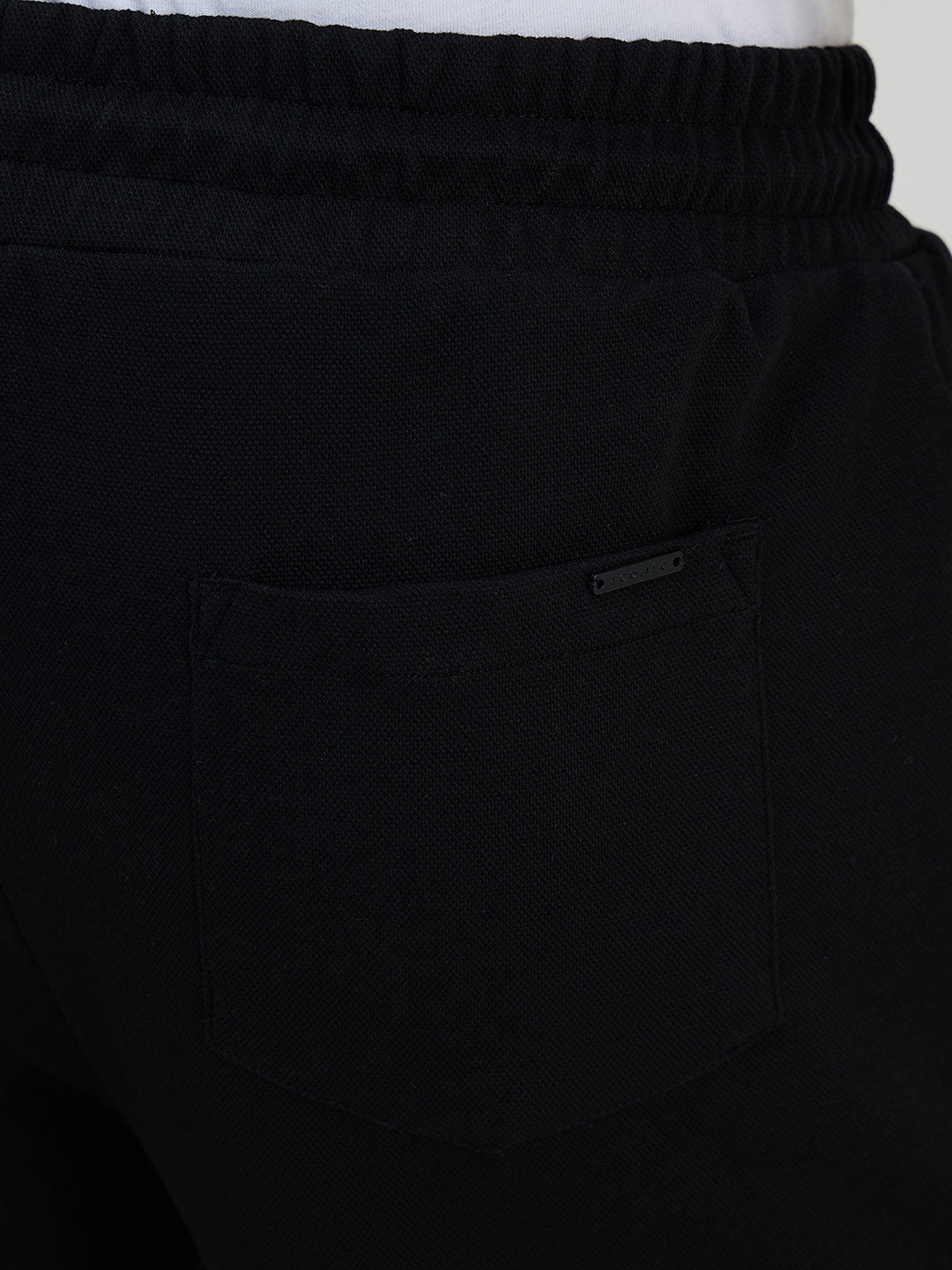 Iconic Men Black Solid Sweat Pant