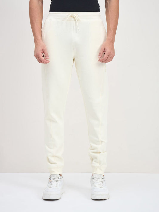 ICONIC Men Off White Relaxed Fit Sweat Pant