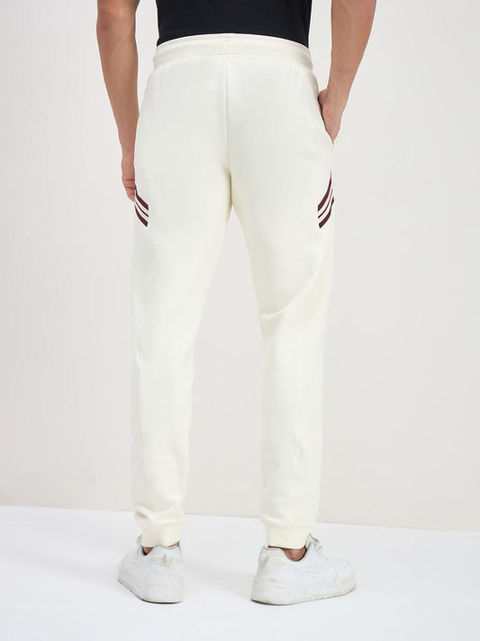 ICONIC Men Off White Relaxed Fit Sweat Pant