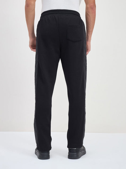 ICONIC Men Black Straight Fit Sweat Pant