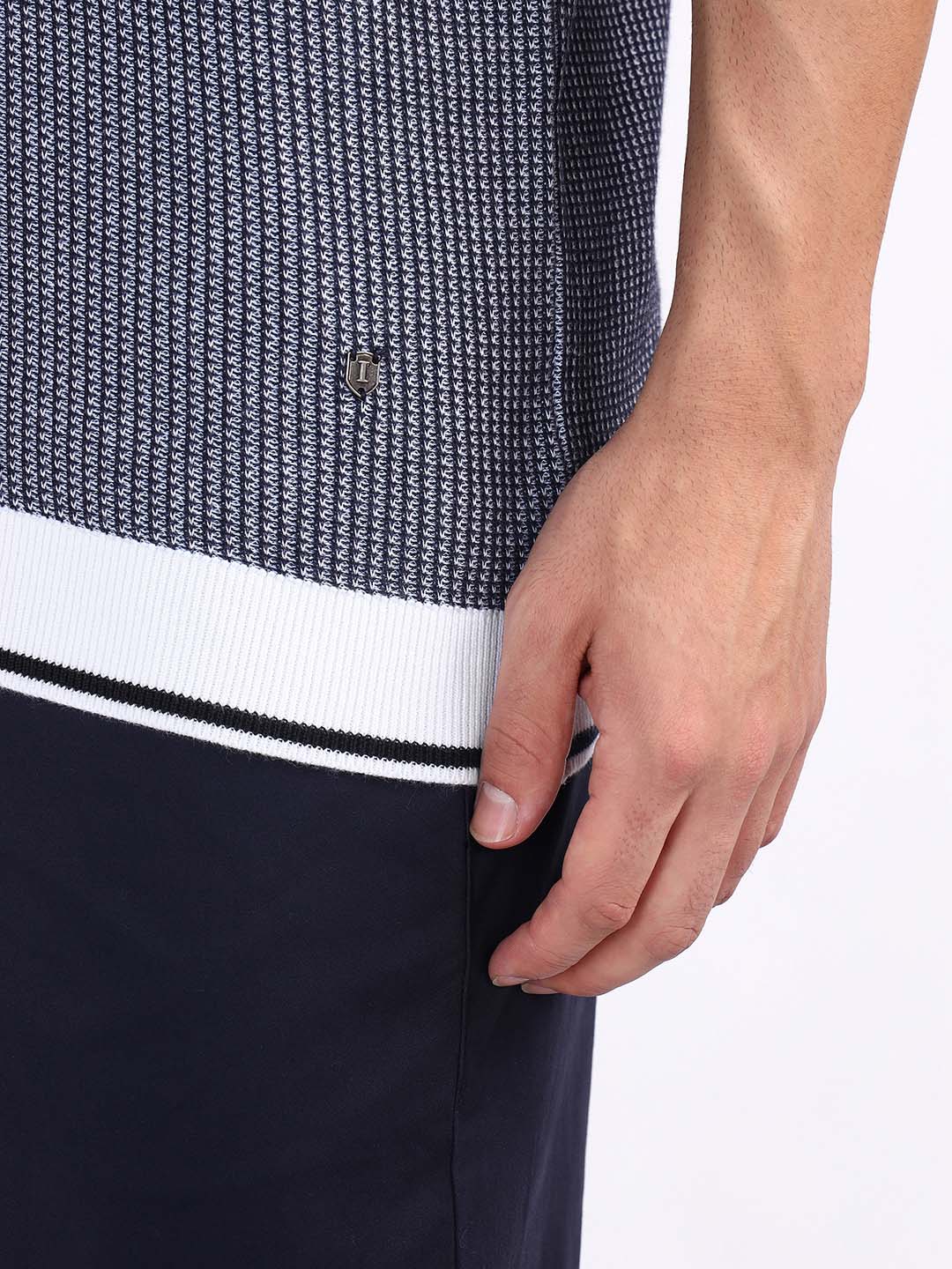 Iconic Men Blue Polo Tshirt