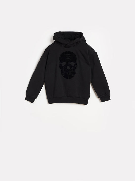Antony Morato Boys Graphic Black Hoodie