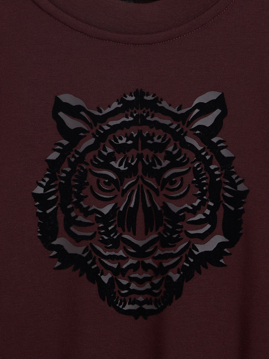 ANTONY MORATO Boys Maroon Embroidered Sweatshirt