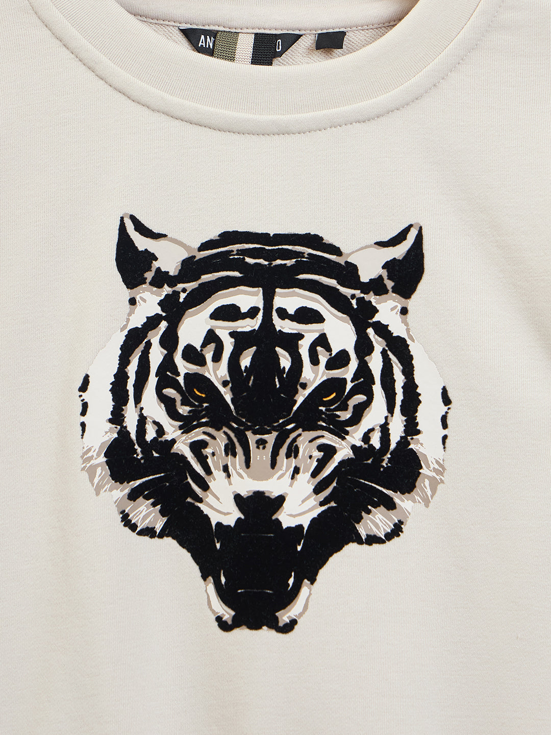 ANTONY MORATO Boys Cream Embroidered Sweatshirt