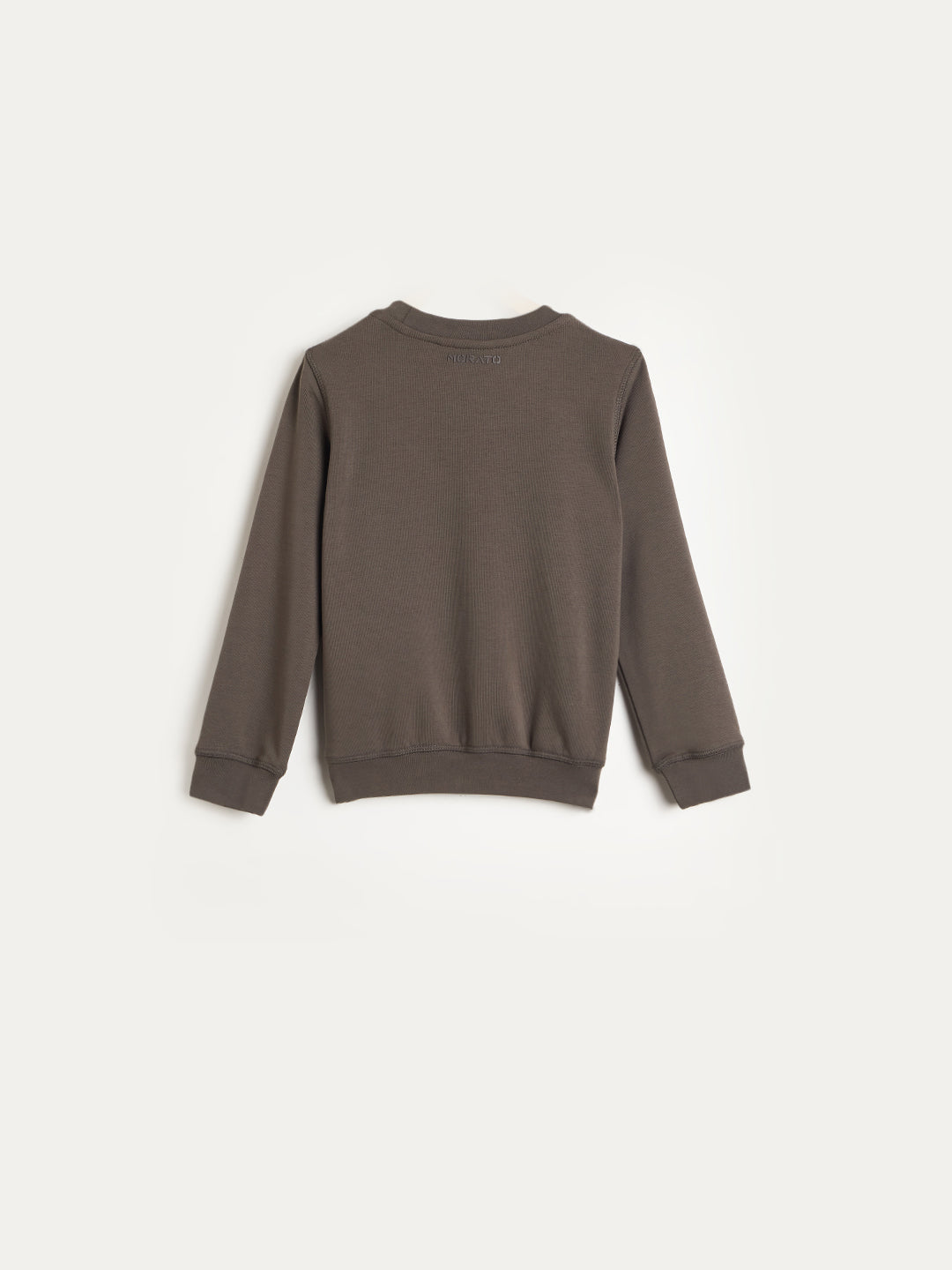 ANTONY MORATO Boys Brown Embroidered Sweatshirt