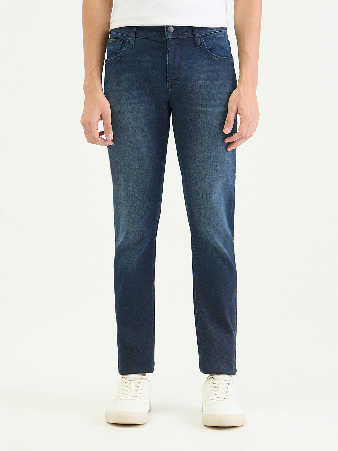 Antony Morato Men Tapered Fit Blue Solid Jeans