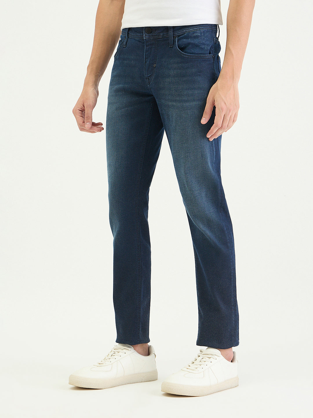 Antony Morato Men Tapered Fit Blue Solid Jeans