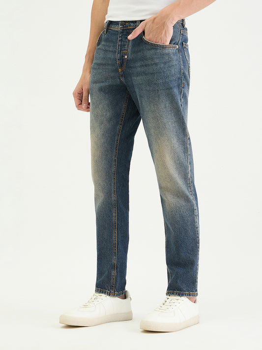 Antony Morato Men Slim Fit Blue Solid Jeans