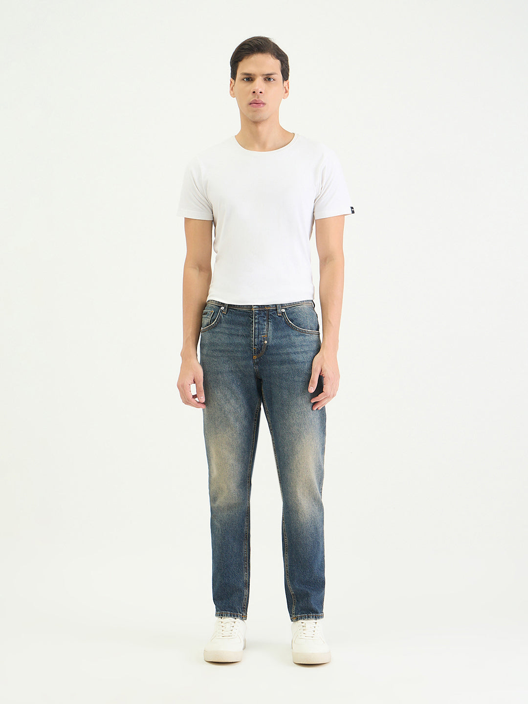 Antony Morato Men Slim Fit Blue Solid Jeans
