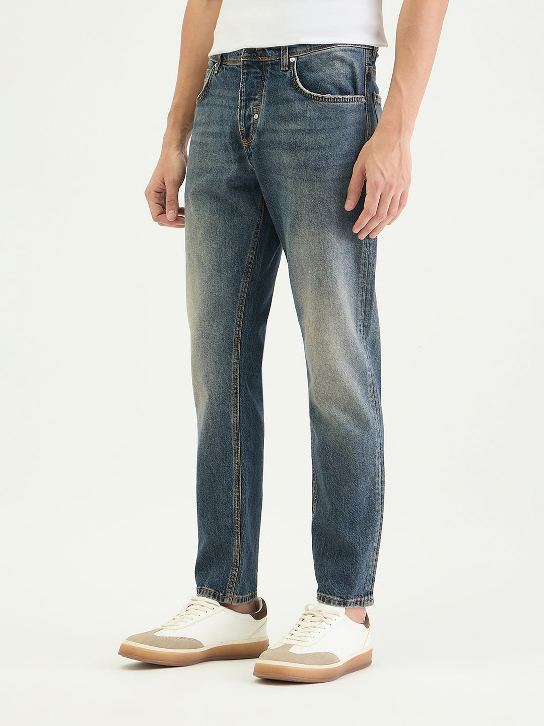 Antony Morato Men Slim Fit Blue Solid Jeans