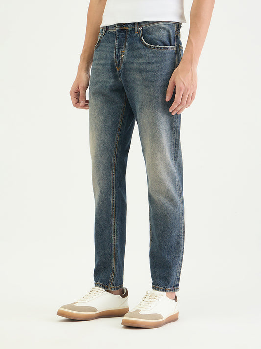 Antony Morato Men Slim Fit Blue Solid Jeans