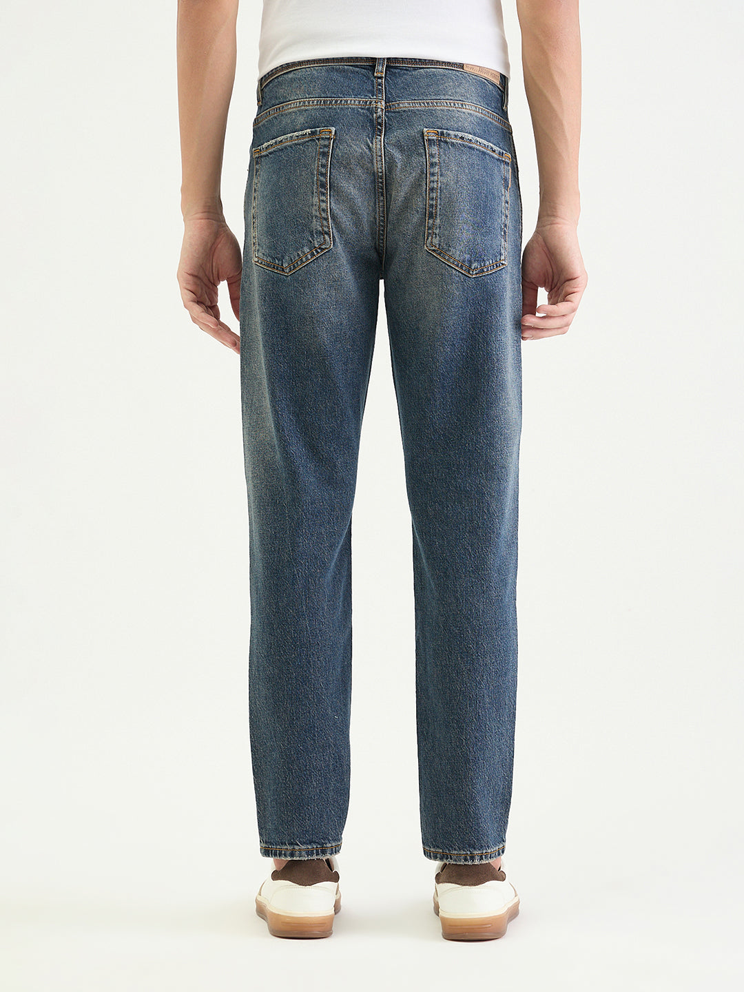 Antony Morato Men Slim Fit Blue Solid Jeans