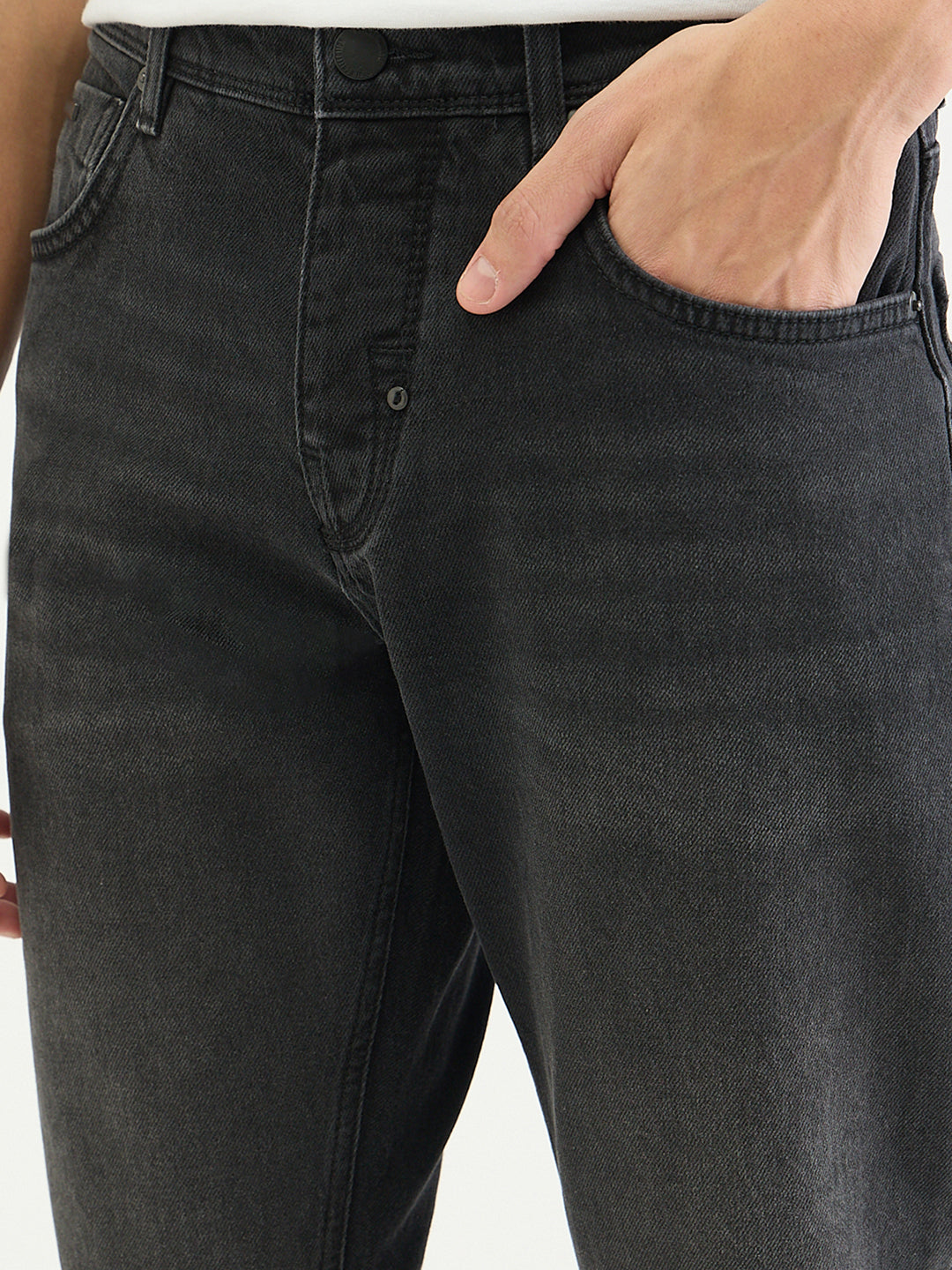 Antony Morato Men Slim Fit Black Solid Jeans