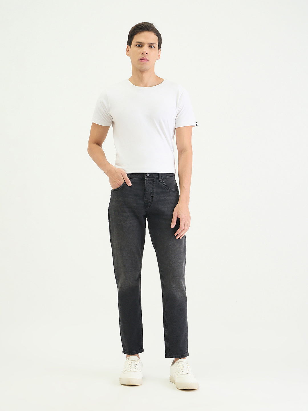 Antony Morato Men Slim Fit Black Solid Jeans