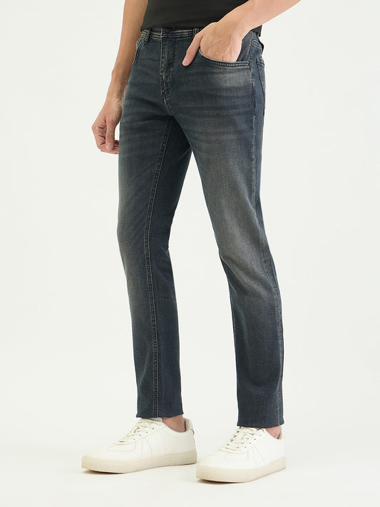 Antony Morato Men Super Skinny Fit Charcoal Grey Solid Jeans