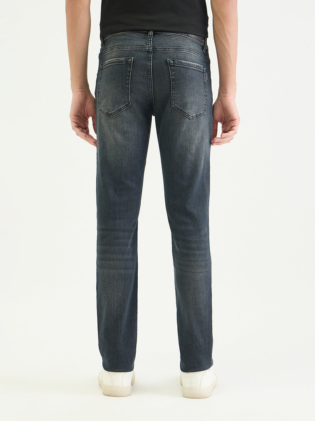 Antony Morato Men Super Skinny Fit Charcoal Grey Solid Jeans