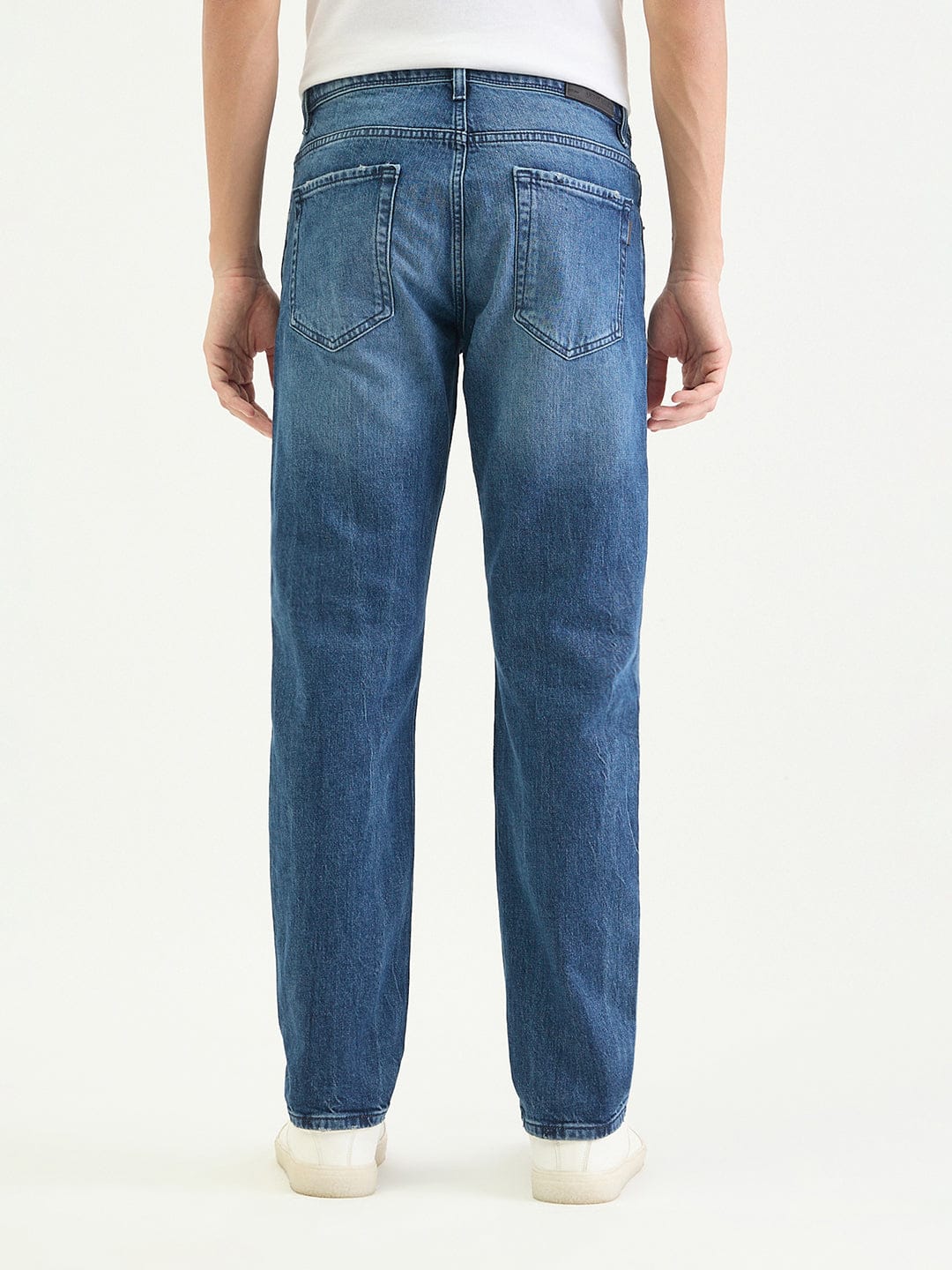 Antony Morato Men Slim Straight Fit Blue Solid Jeans