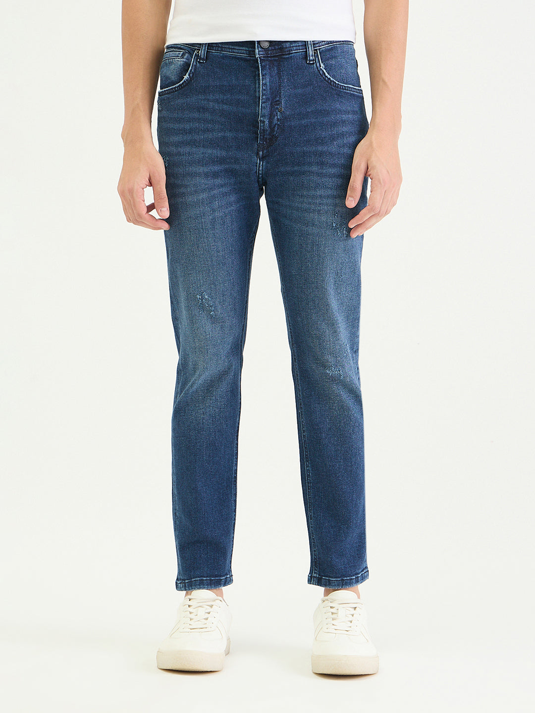 Antony Morato Men Skinny Fit Blue Solid Jeans