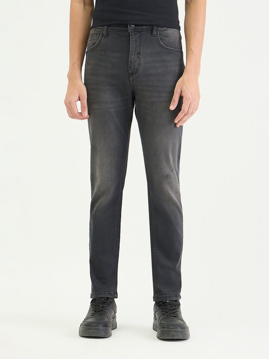 Antony Morato Men Skinny Fit Charcoal Black Solid Jeans