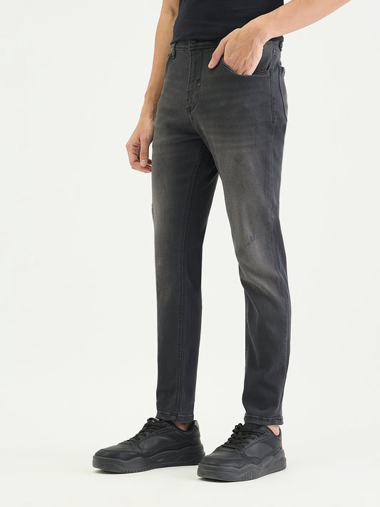 Antony Morato Men Skinny Fit Charcoal Black Solid Jeans