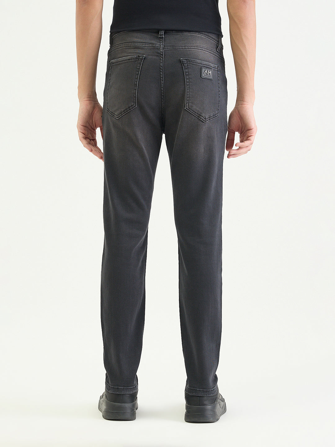 Antony Morato Men Skinny Fit Charcoal Black Solid Jeans