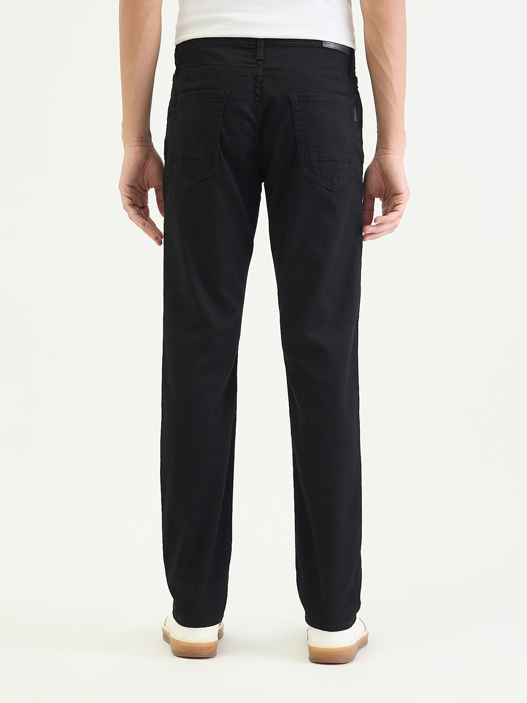 Antony Morato Men Tapered Fit Black Solid Jeans