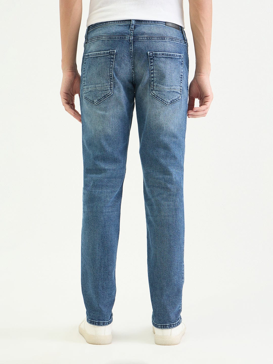 Antony Morato Men Tapered Fit Blue Solid Jeans