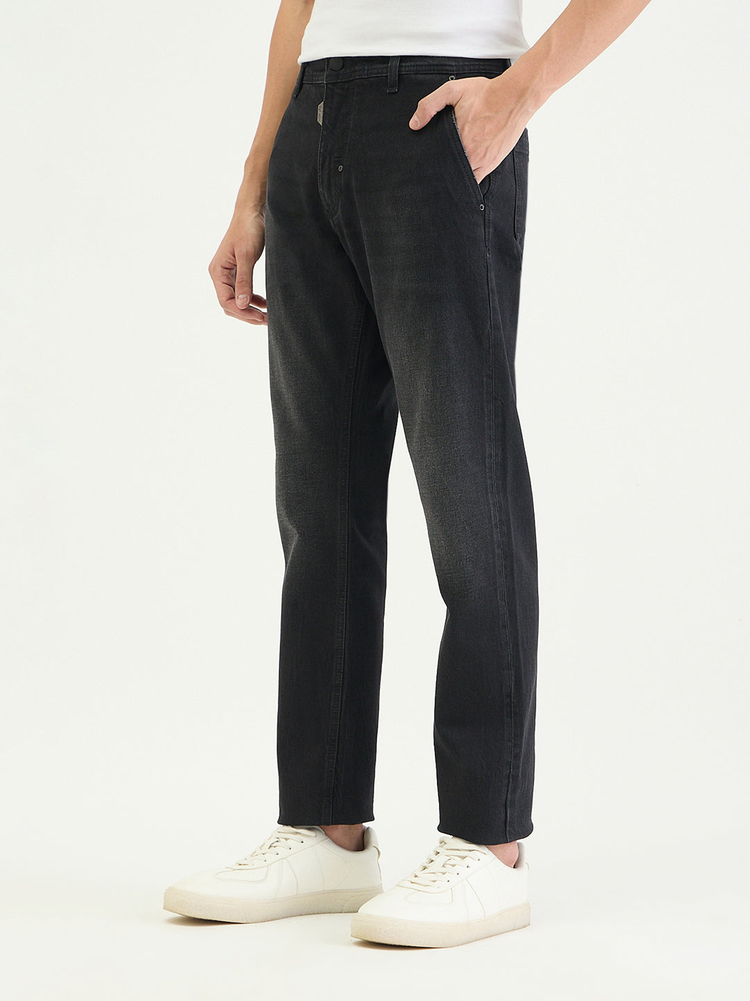 Antony Morato Men Slim Fit Black Solid Jeans