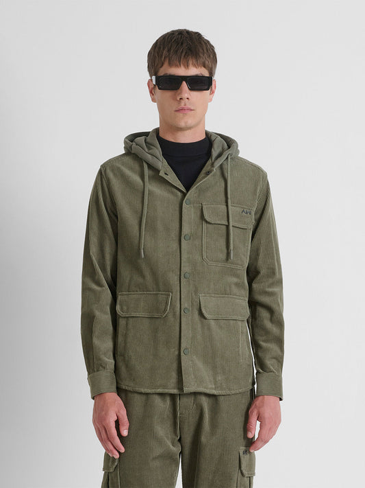 ANTONY MORATO Men Green Corduroy Cotton Shacket