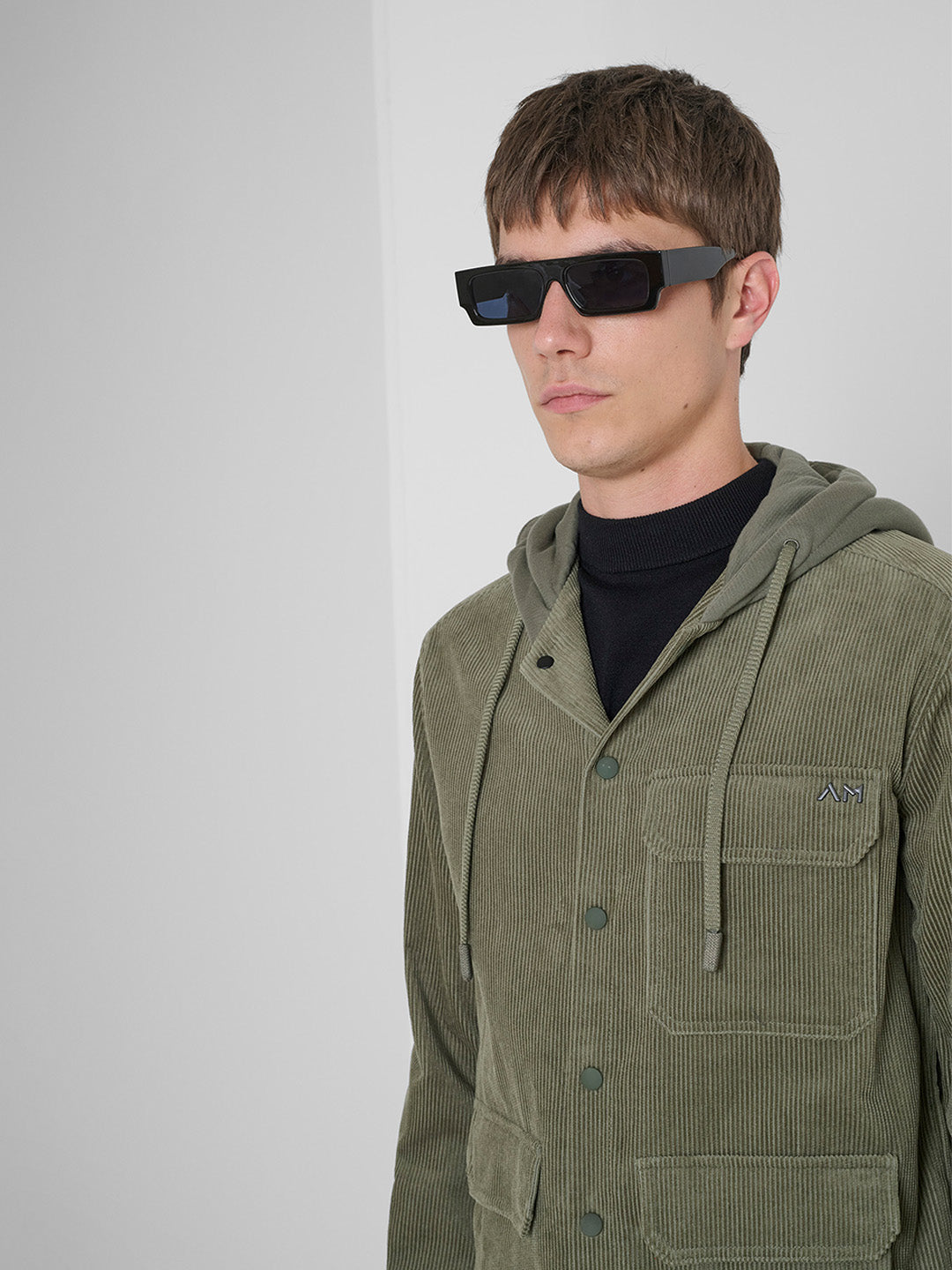 ANTONY MORATO Men Green Corduroy Cotton Shacket