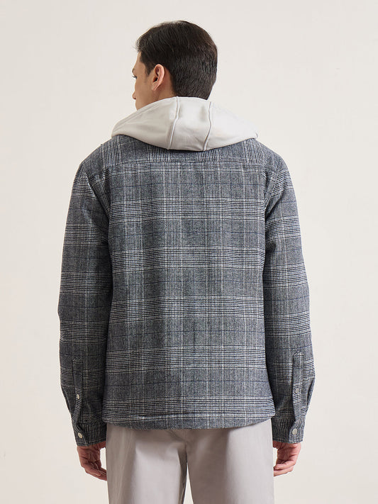 ANTONY MORATO Men Multicolor Checked Hooded Shirt