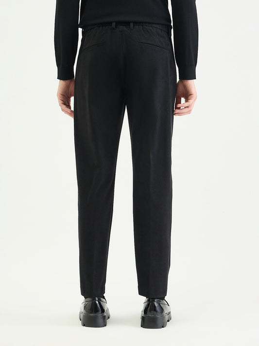 Antony Morato Men Slim Fit Black Solid Trouser