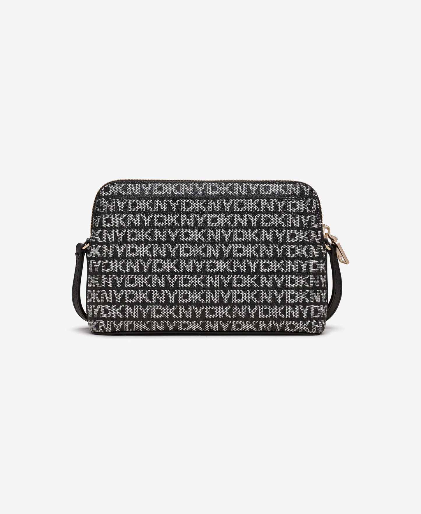 DKNY Womens Black Logo CrossBoby Woven Bag