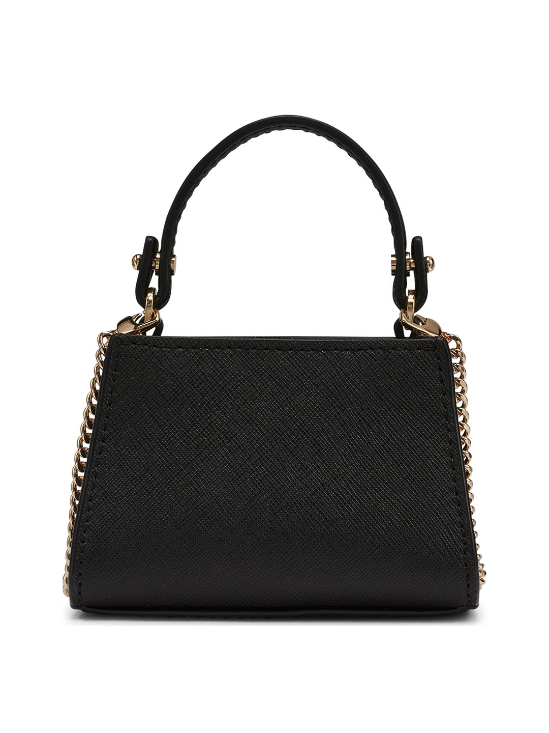 DKNY Womens Black Logo Woven Satchel bag