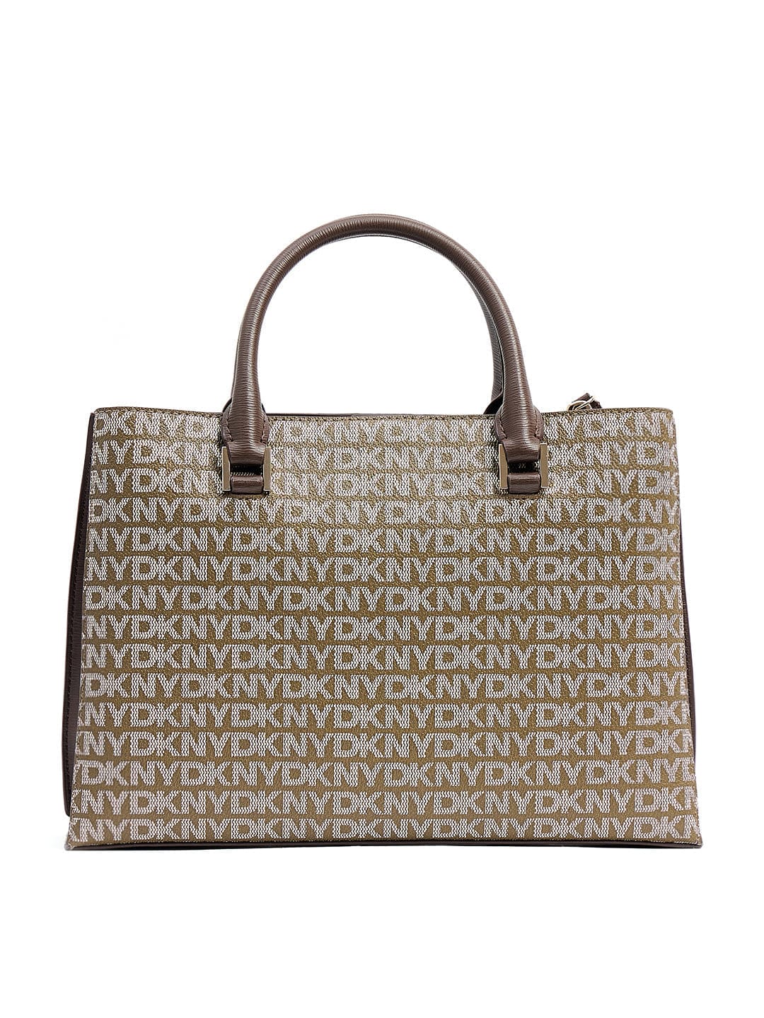 DKNY Women Brown Logo Satchel