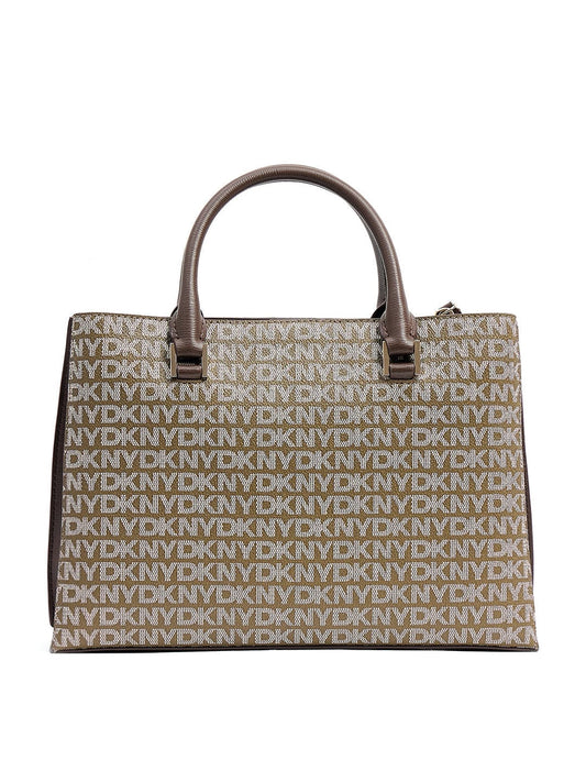 DKNY Women Brown Logo Satchel