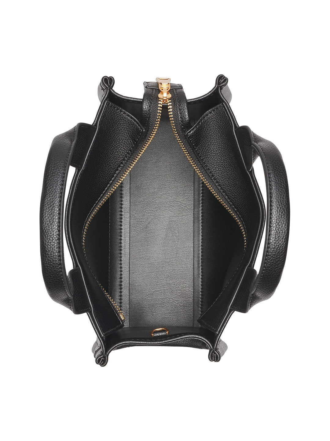 DKNY Womens Black Logo Woven Satchel bag