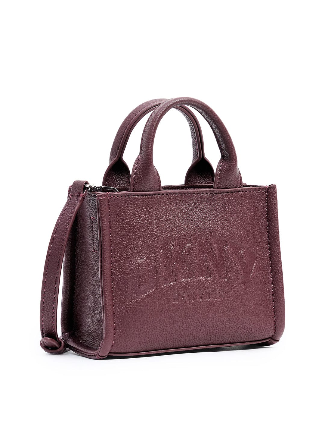 DKNY Women Wine Logo Mini Cross Body Bag