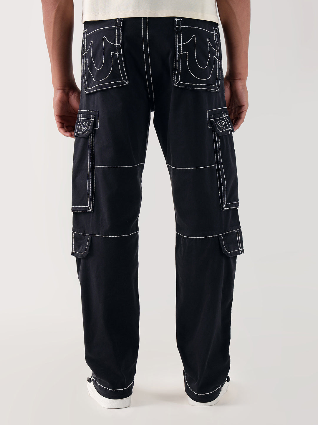 Shop TRUE RELIGION Men Black Relaxed Fit Cargo – Iconic India