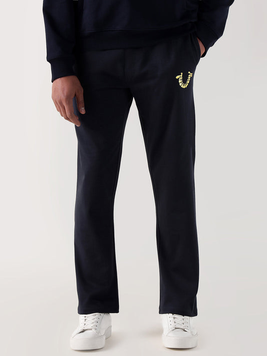 TRUE RELIGION Men Navy Blue Relaxed Fit Sweatpant