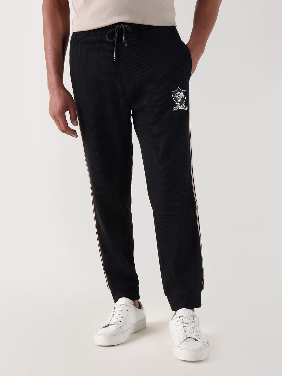 Shop TRUE RELIGION Men Black Relaxed Fit Sweatpant – Iconic India