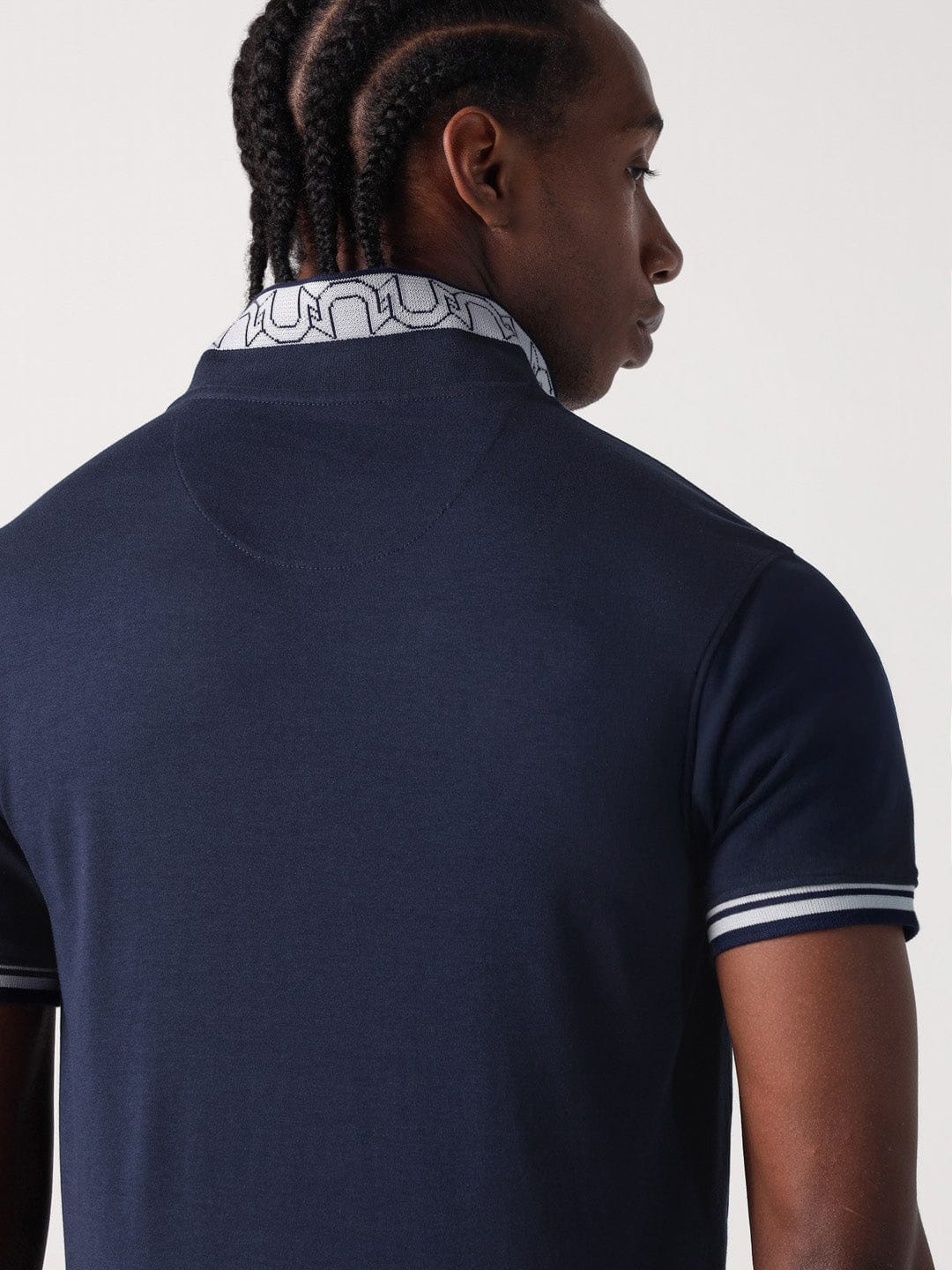 Shop True Religion Men Blue Solid Polo Tshirt Online – Iconic India
