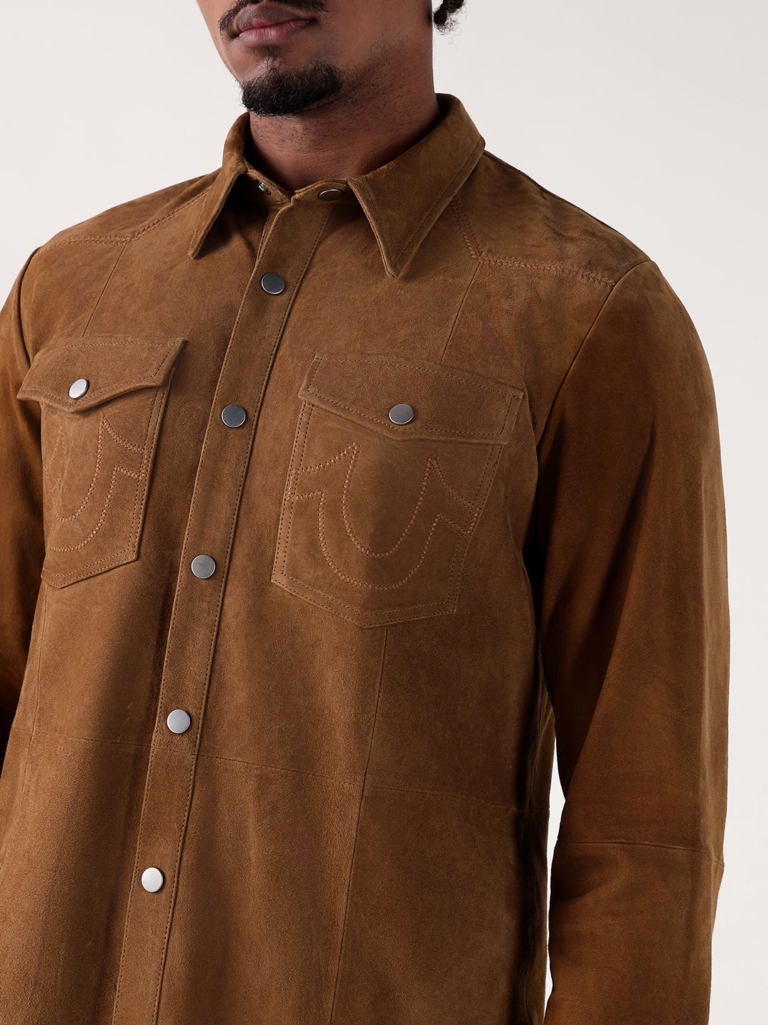 TRUE RELIGION Men Brown Regular Fit Shirt