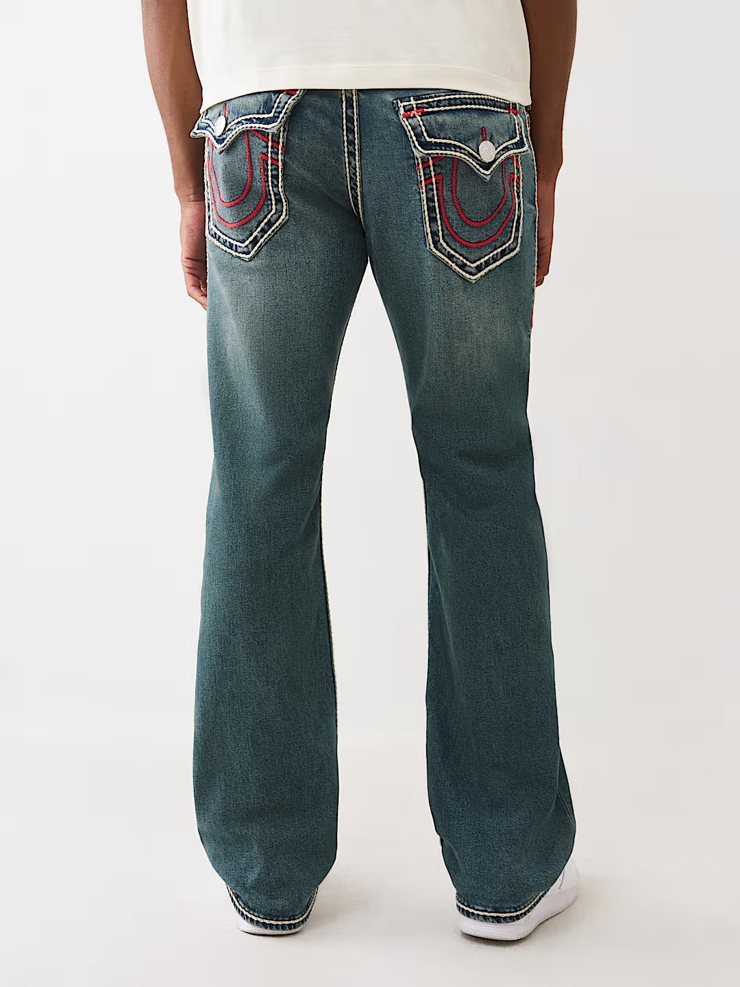 TRUE RELIGION Men Blue Billy Rope Stitch Jeans