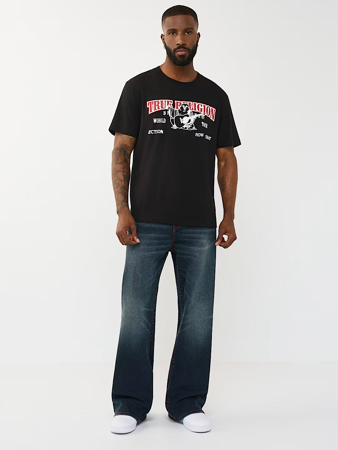 Shop True Religion Men Blue Solid Ultra Baggy Big T Vinny Jeans