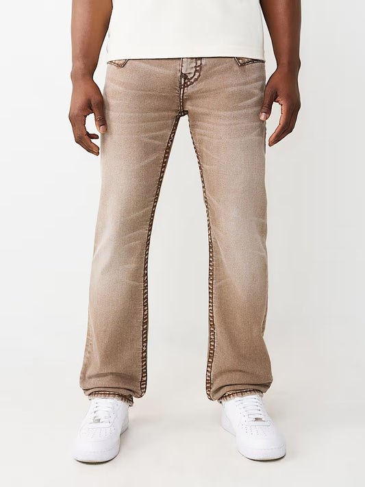 True Religion Men Brown Ricky Super T Jeans